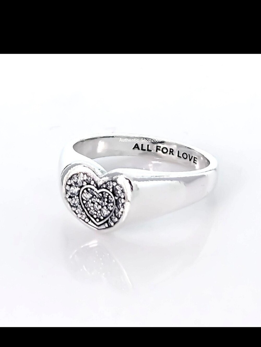 Sterling Silver Heart Ring with Cutout Detail